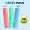 108 PCS Sidewalk Chalk Set in 36 Count, 3 Assorted Colors, Non-Toxic Jumbo Washable Driveway Chalk for Outdoor Art Play, Great Gift Toys for Kids, Classroom